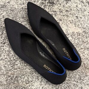 Rothy's Black Women's Flats Point II 10